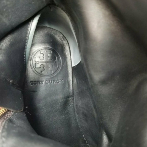 Tory Burch. Coconut Brown Elyse Biker Moto Style Ankle Boots/Booties~8.5 - Picture 3 of 4